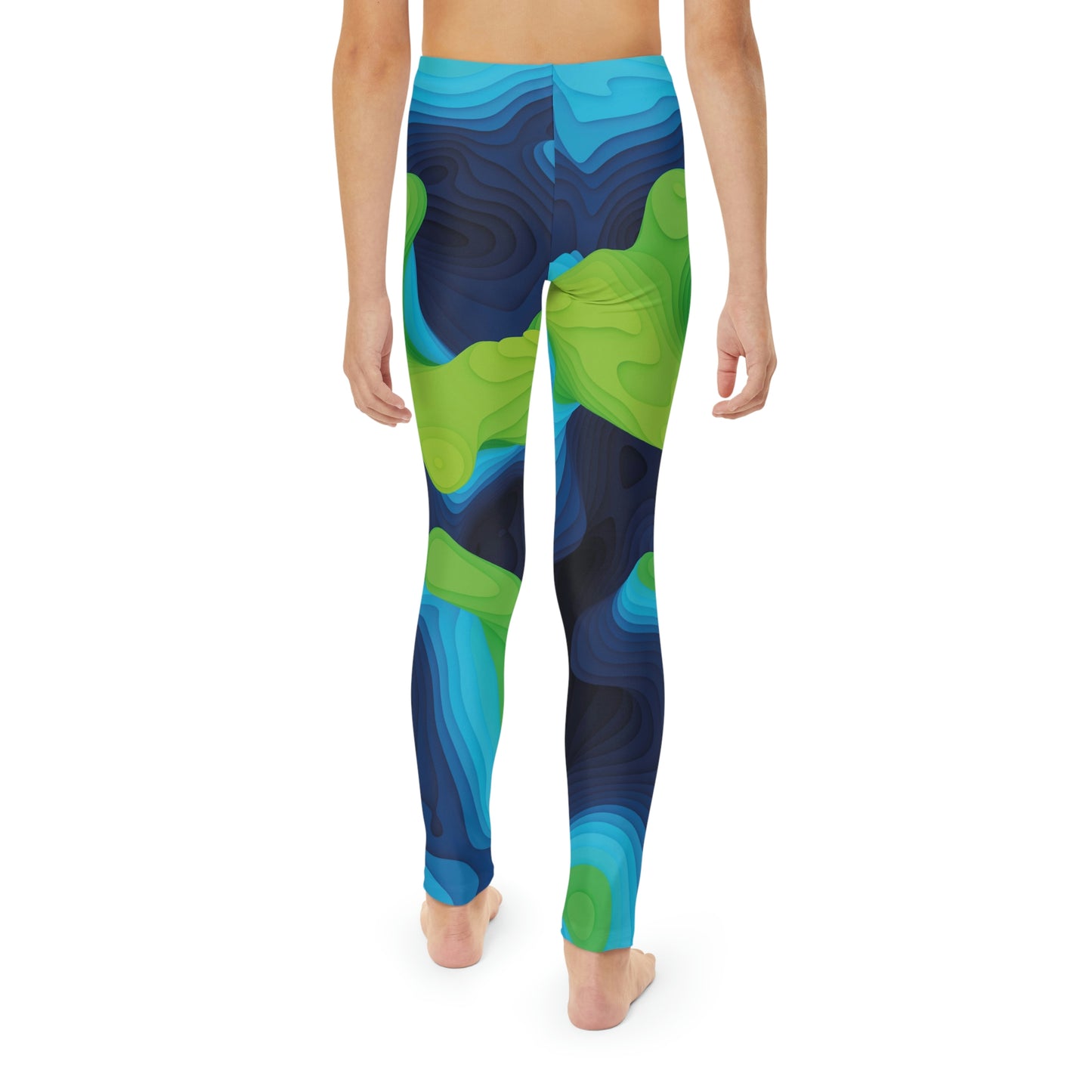 Youth Leggings, One of a Kind Gift - Unique Workout Activewear tights for a kid Fitness Enthusiast , Daughter, Niece Christmas Gift