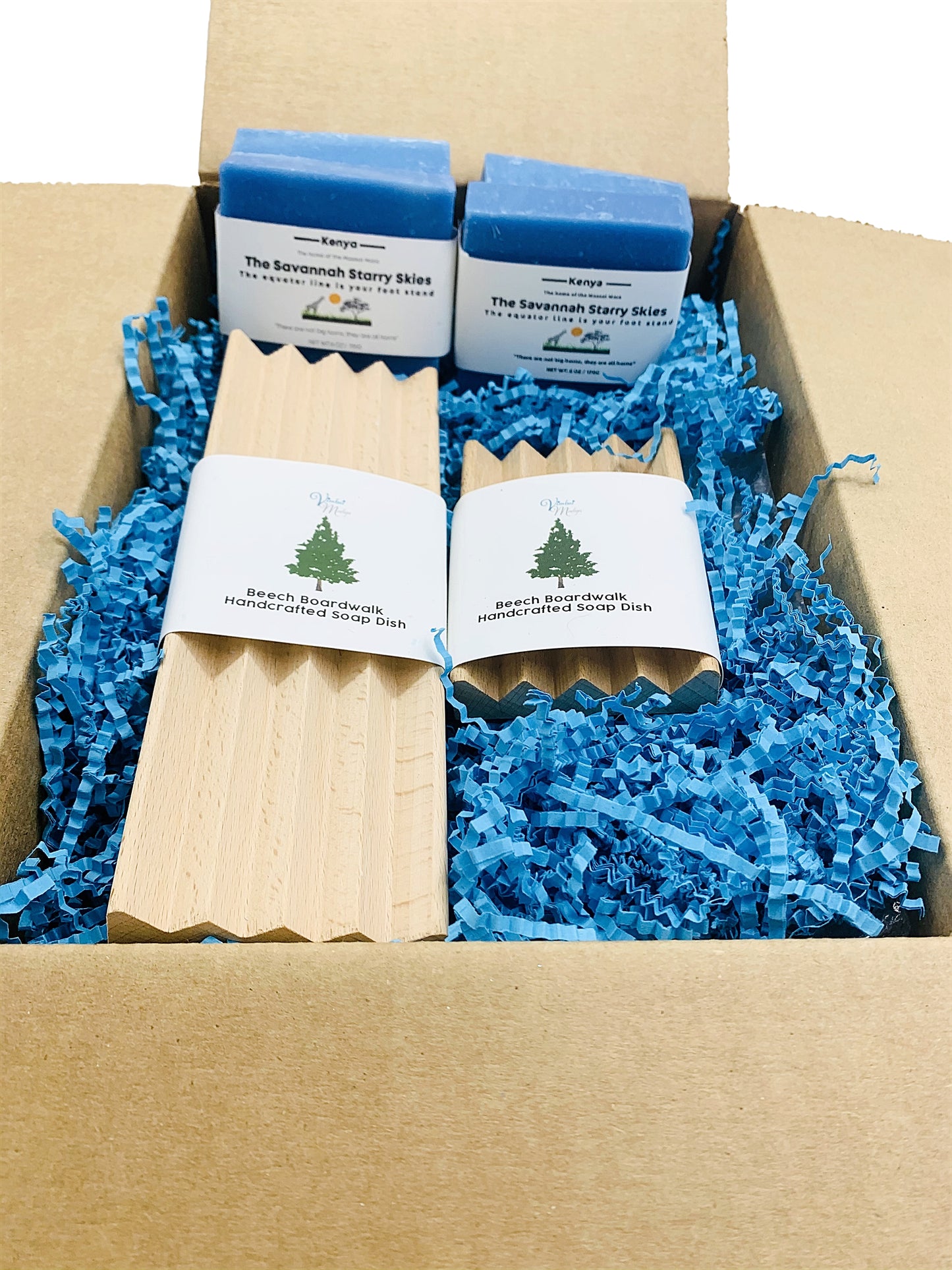 Men's African Moonlight Handcrafted Soap- 4 Pack+ 8 inch soap Dish