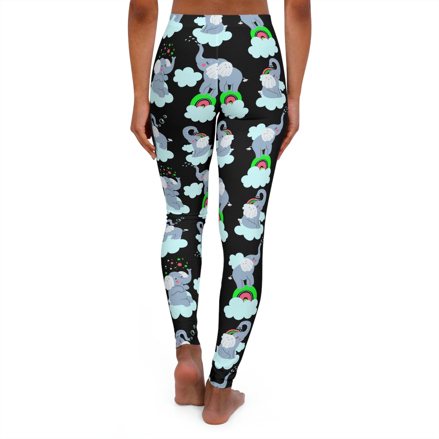 Elephant Safari Animal Kingdom Women Leggings . One of a Kind Workout Activewear tights for Mothers Day, Girlfriend, Gift for Her