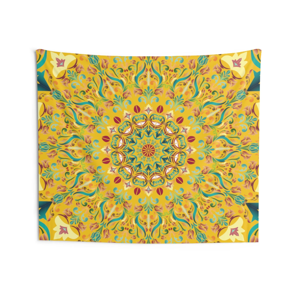 Indian Tapestry for Contemporary Home Decor . Inspirational Wall Hanging Art for Baby Nursery, Dorm room, Coastal Home . Housewarming Gift