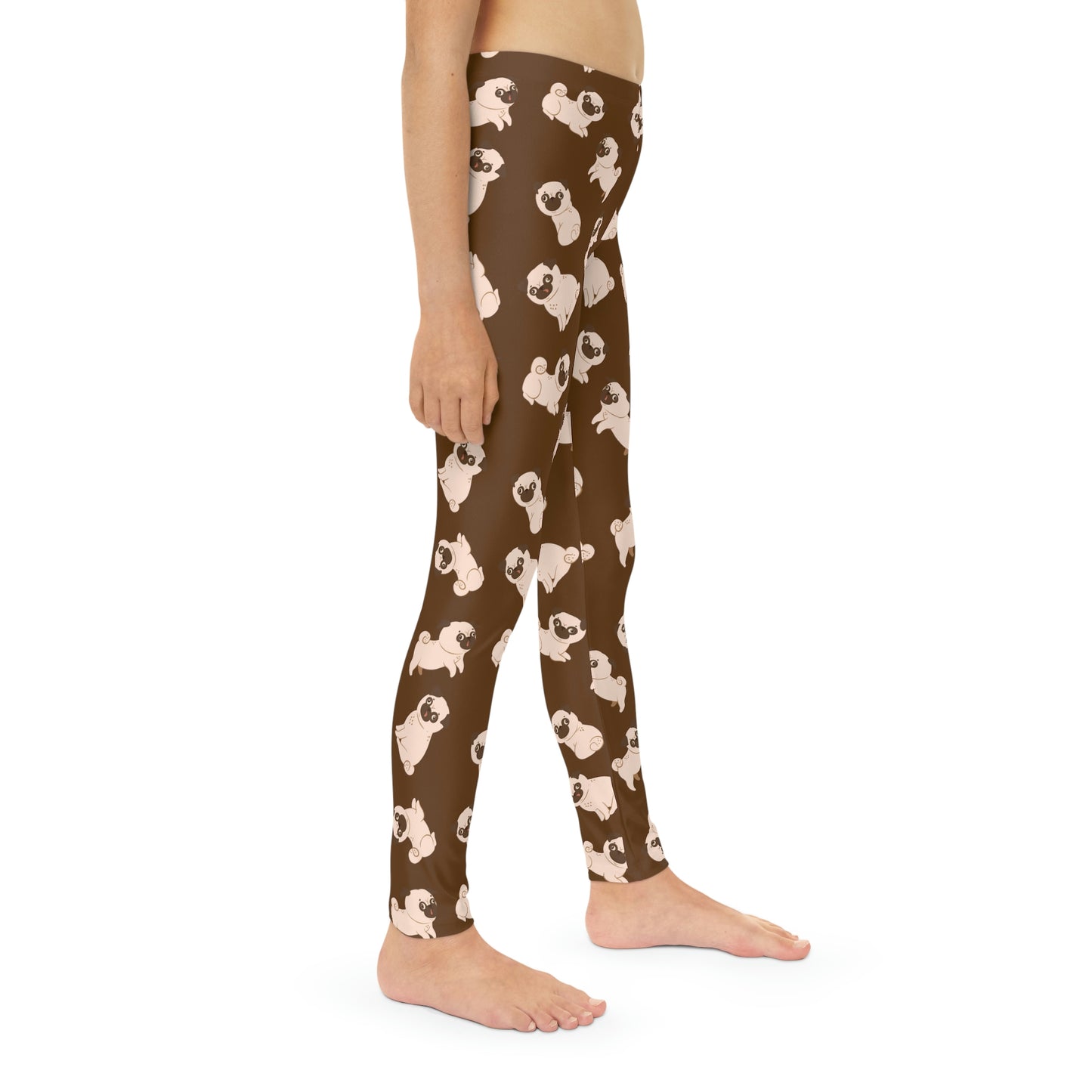 Dog lovers Youth Leggings, One of a Kind Gift - Unique Workout Activewear tights for kids fitness, Daughter, Niece Christmas Gift