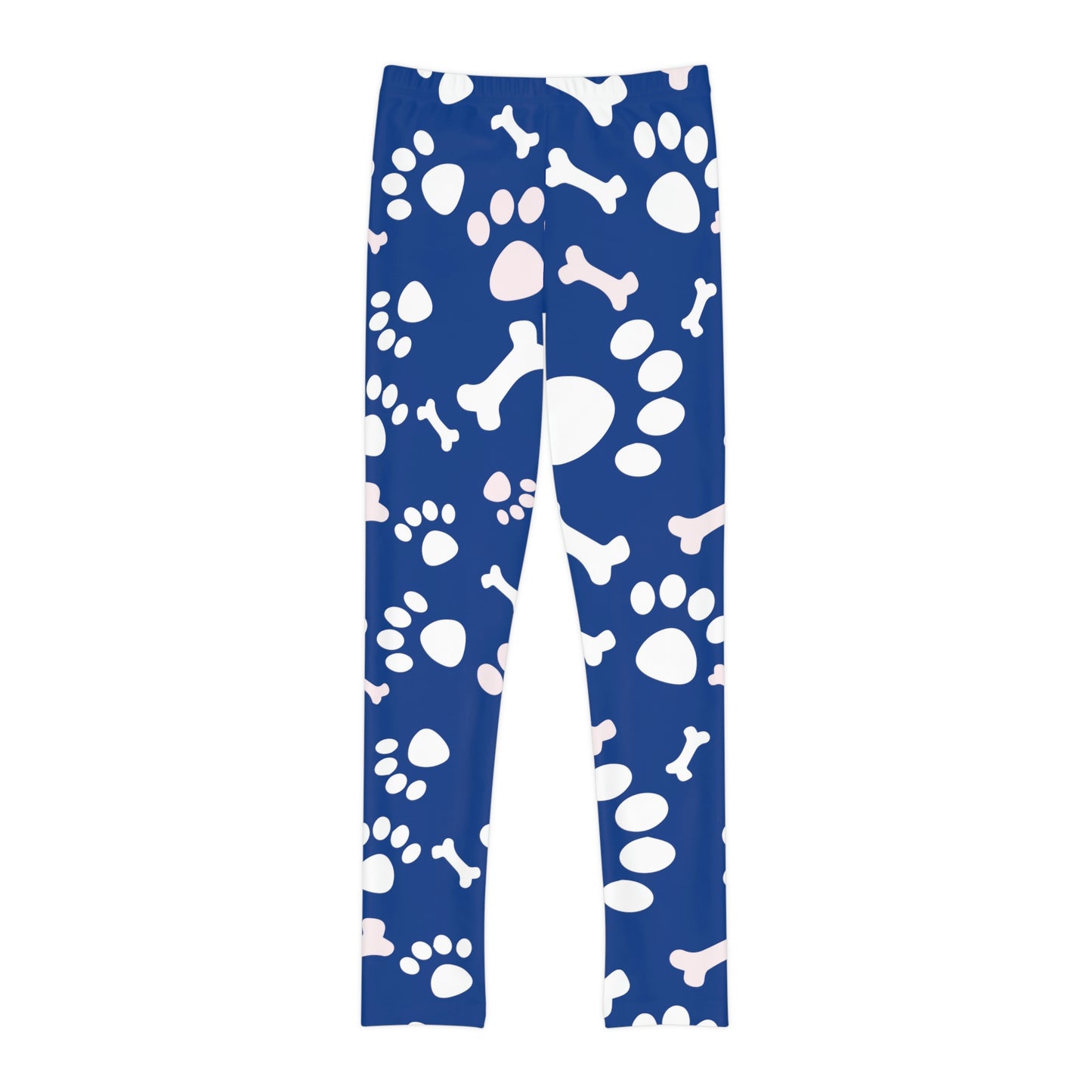 Pawsome, Dog Lovers Cute Summer Youth Leggings, One of a Kind Workout Activewear tights for kids, Granddaughter, Niece Christmas Gift