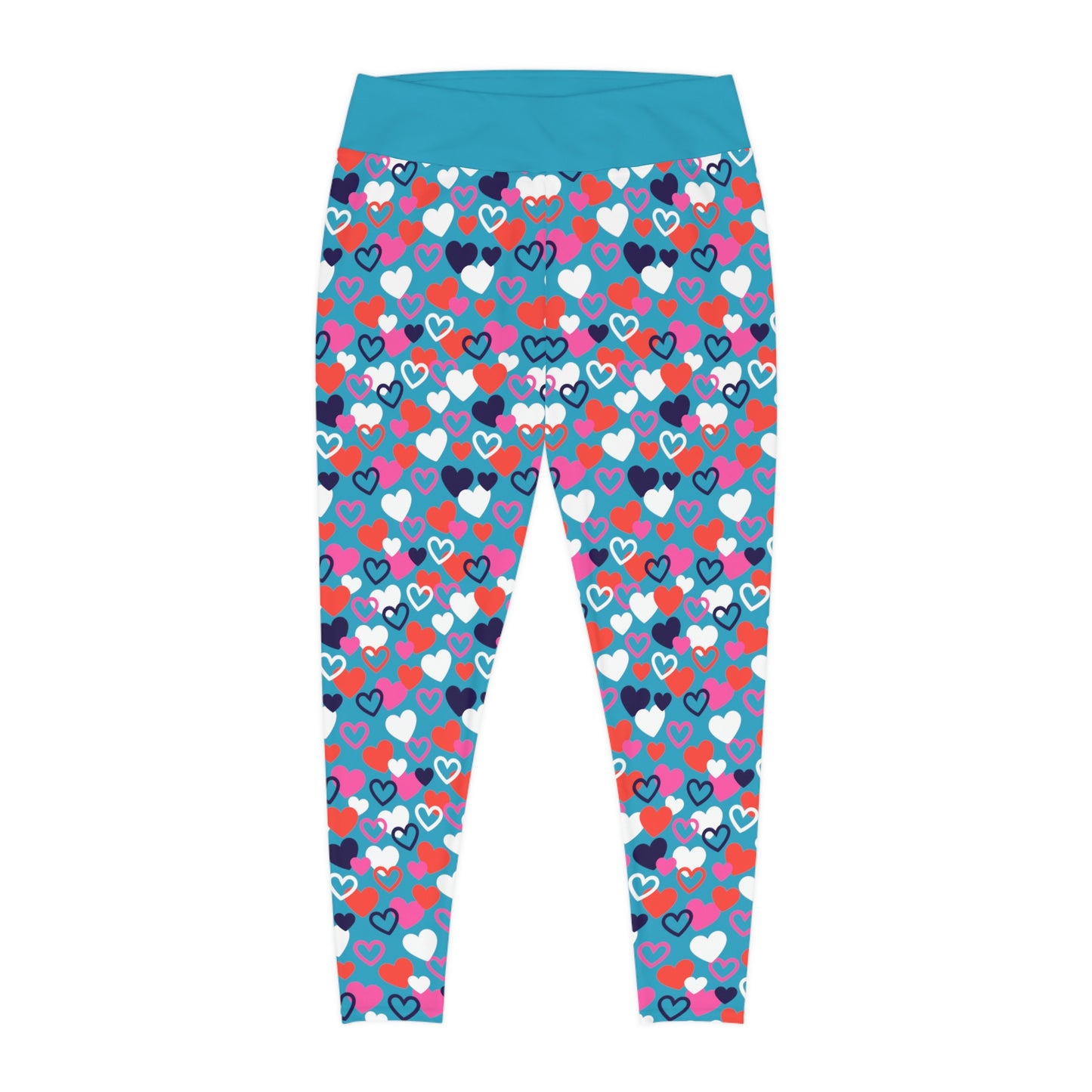 Plus Size Valentines Day Plus Size Leggings One of a Kind Gift - Unique Workout Activewear tights for kids Fitness , Daughter, Niece Christmas Gift