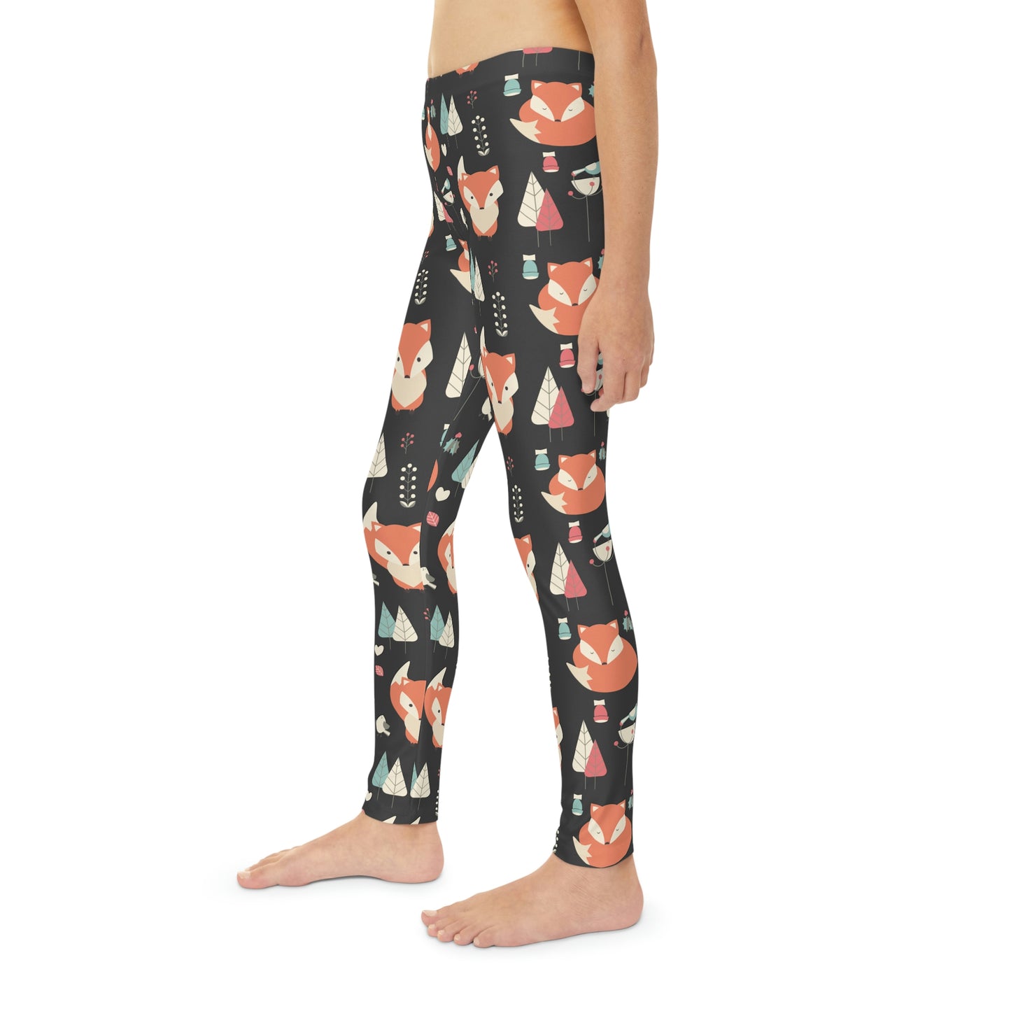 Fox animal kingdom, Safari Youth Leggings, One of a Kind Gift - Unique Workout Activewear tights for kids, Daughter, Niece Christmas Gift