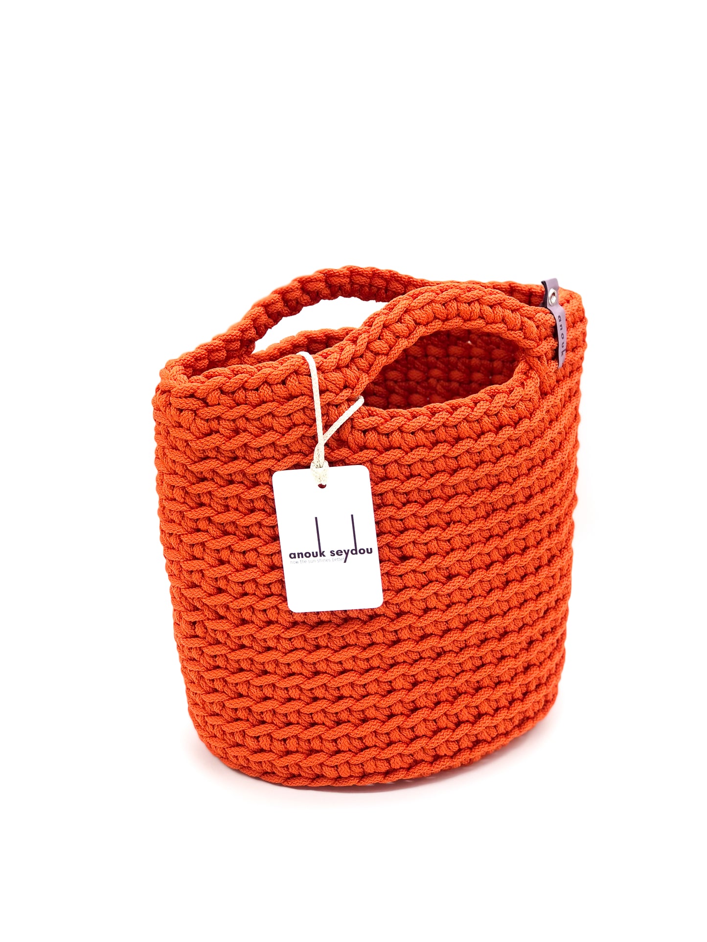 Scandinavian Style Short Handles Handmade Tote Bag