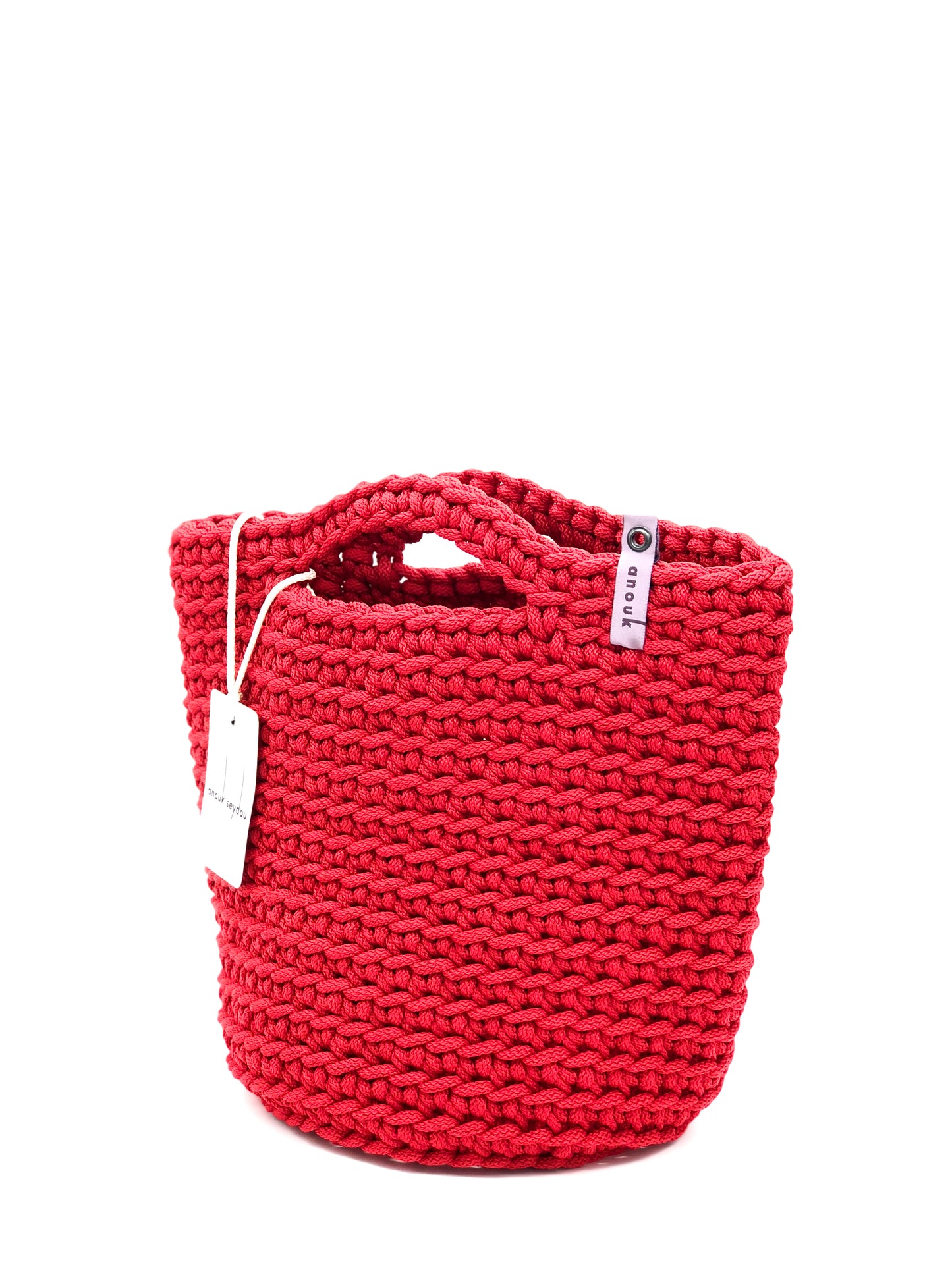 Scandinavian Style Short Handles Handmade Tote Bag