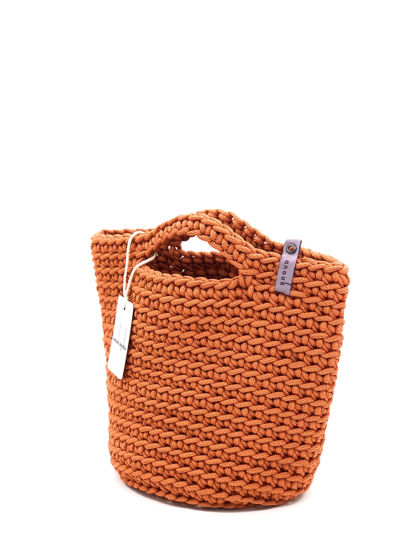 Scandinavian Style Short Handles Handmade Tote Bag
