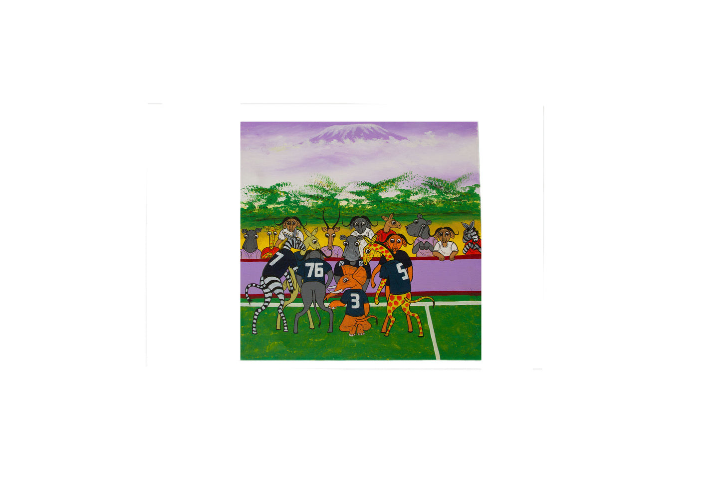 Sport Art painting, Tinga Tinga art, Masai kisu