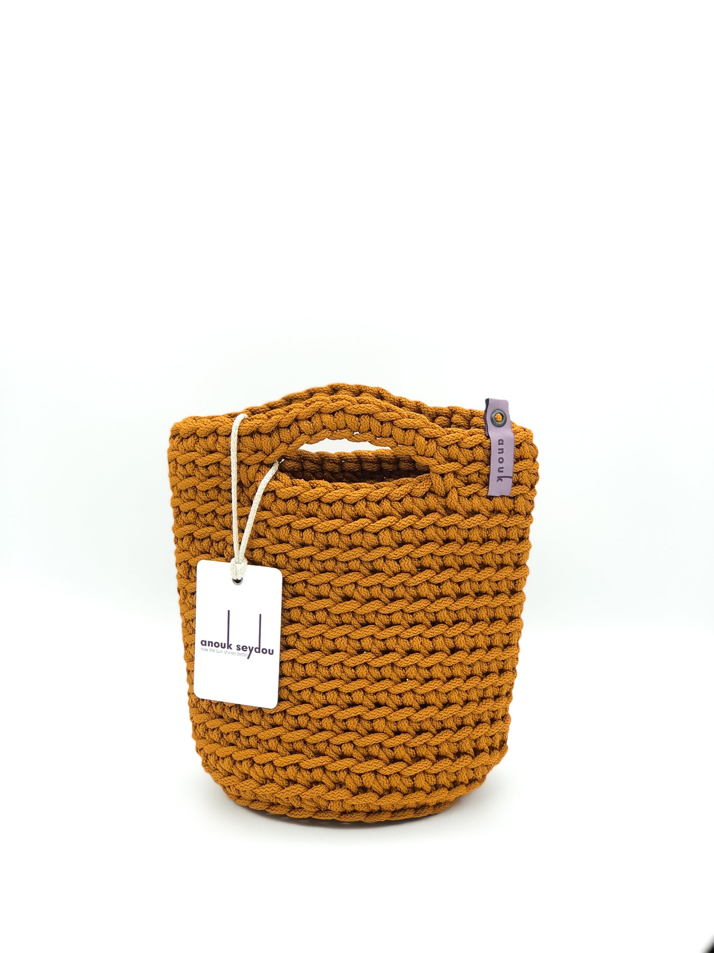 Tote Bag Scandinavian Style Fox Crochet Tote Bag Handmade Size MINI
