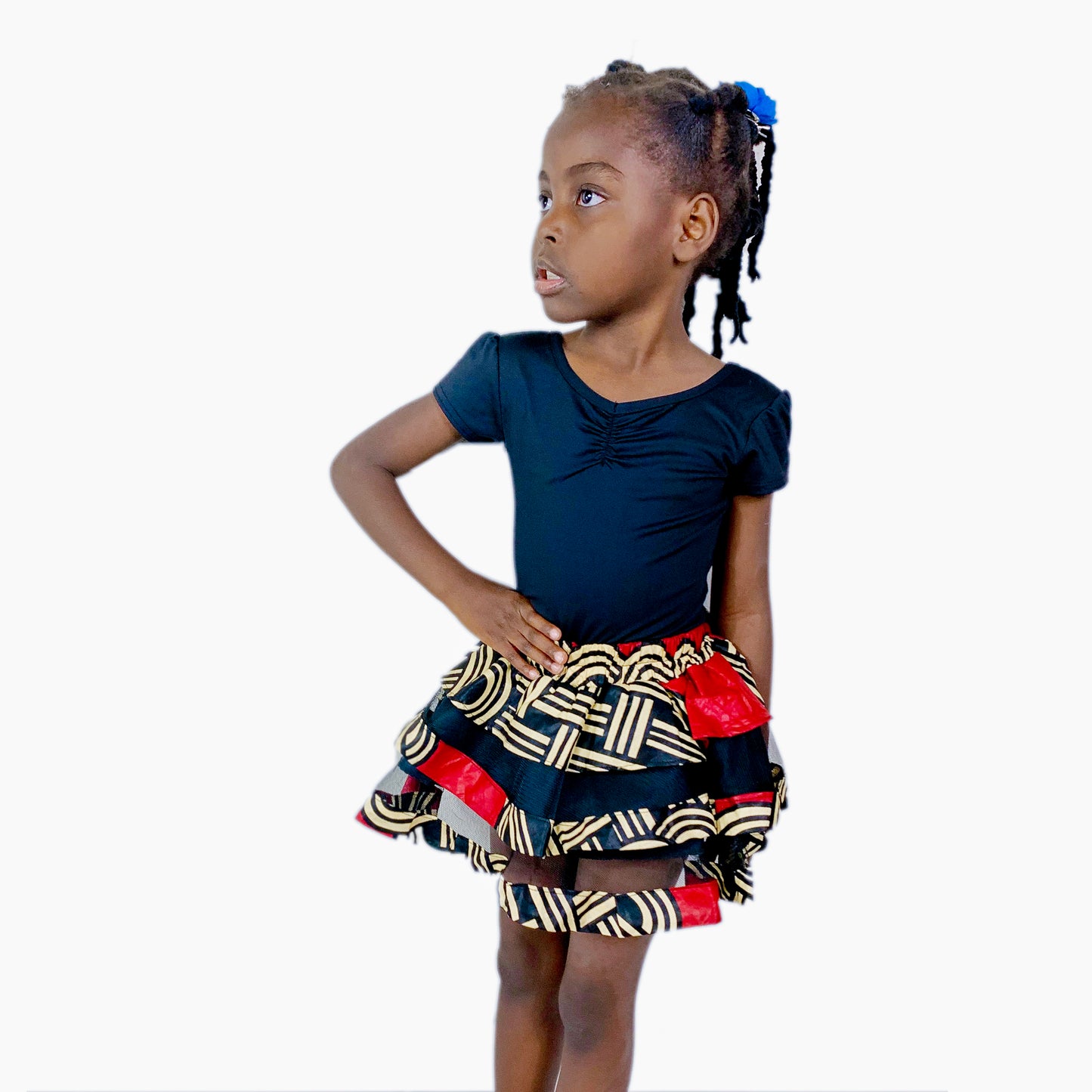 Girls African Wax Skirt