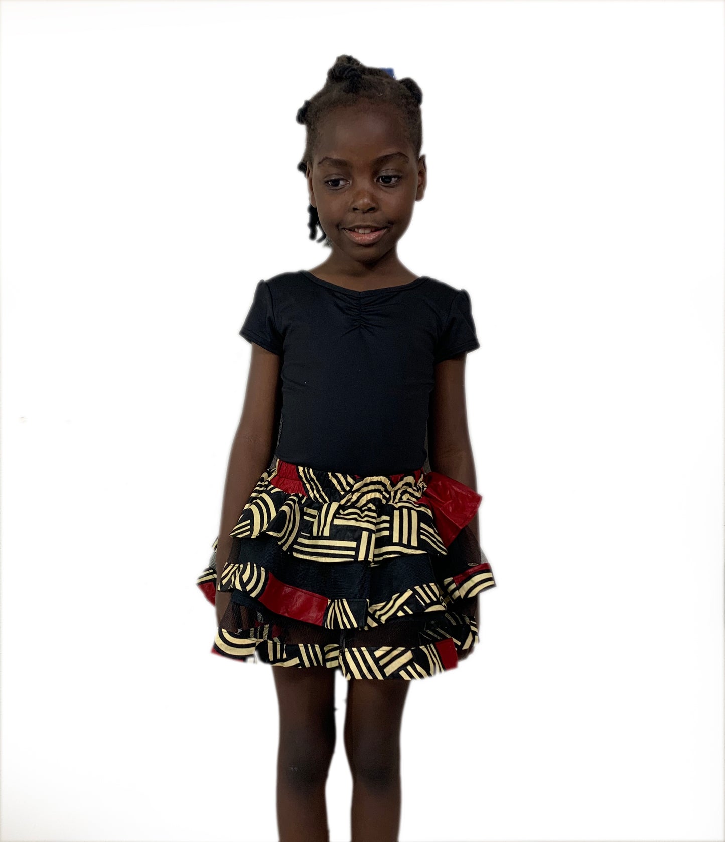 Girls African Wax Skirt