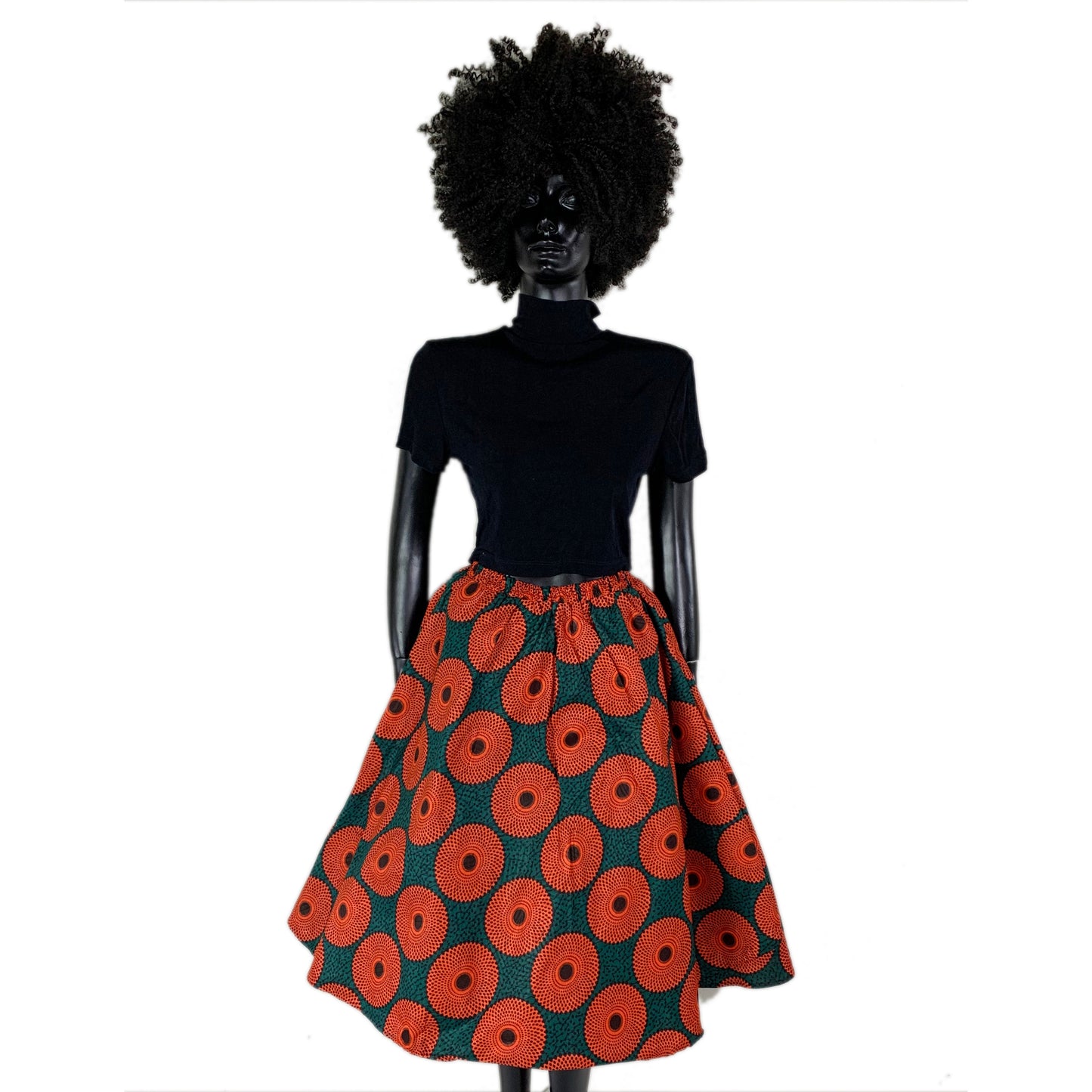 African Wax Skirt