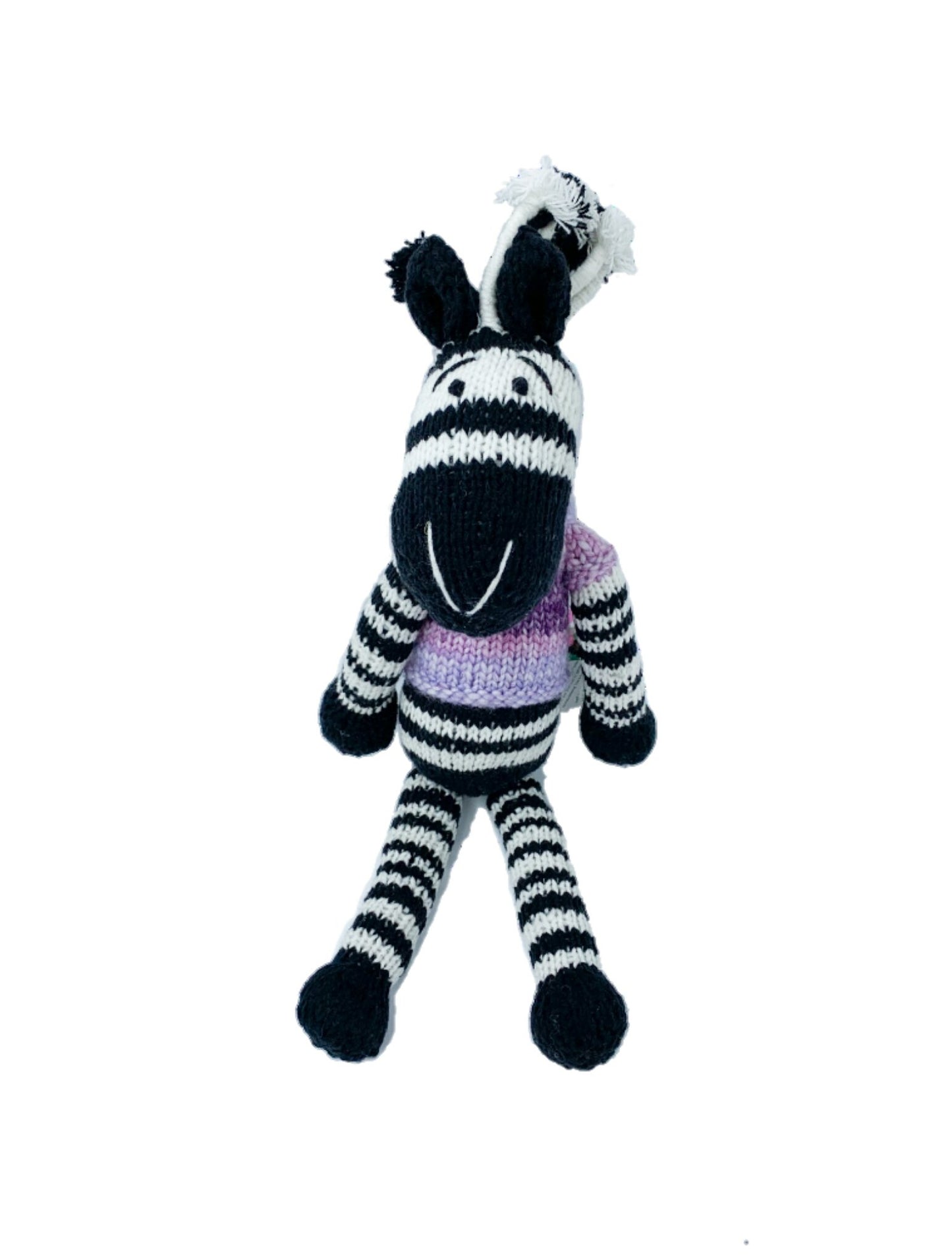Zebra handmade crochet knit stuffed Doll, Montessori Play, Nursery Decor, Baby Shower Gifts . Granddaughter, niece, nephew & grandson