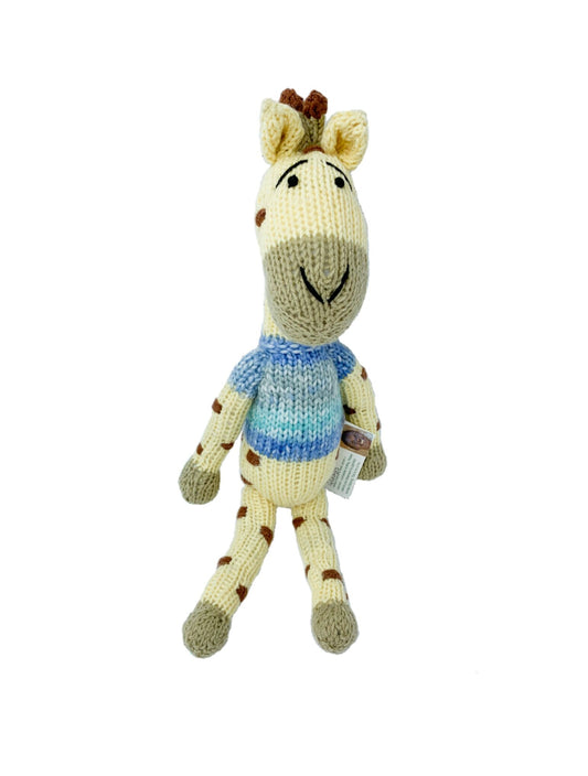 Giraffe Handmade Crochet stuffed Doll for Montessori Play, Nursery Decor, and Baby Shower Gifts . Granddaughter, niece, nephew & grandson