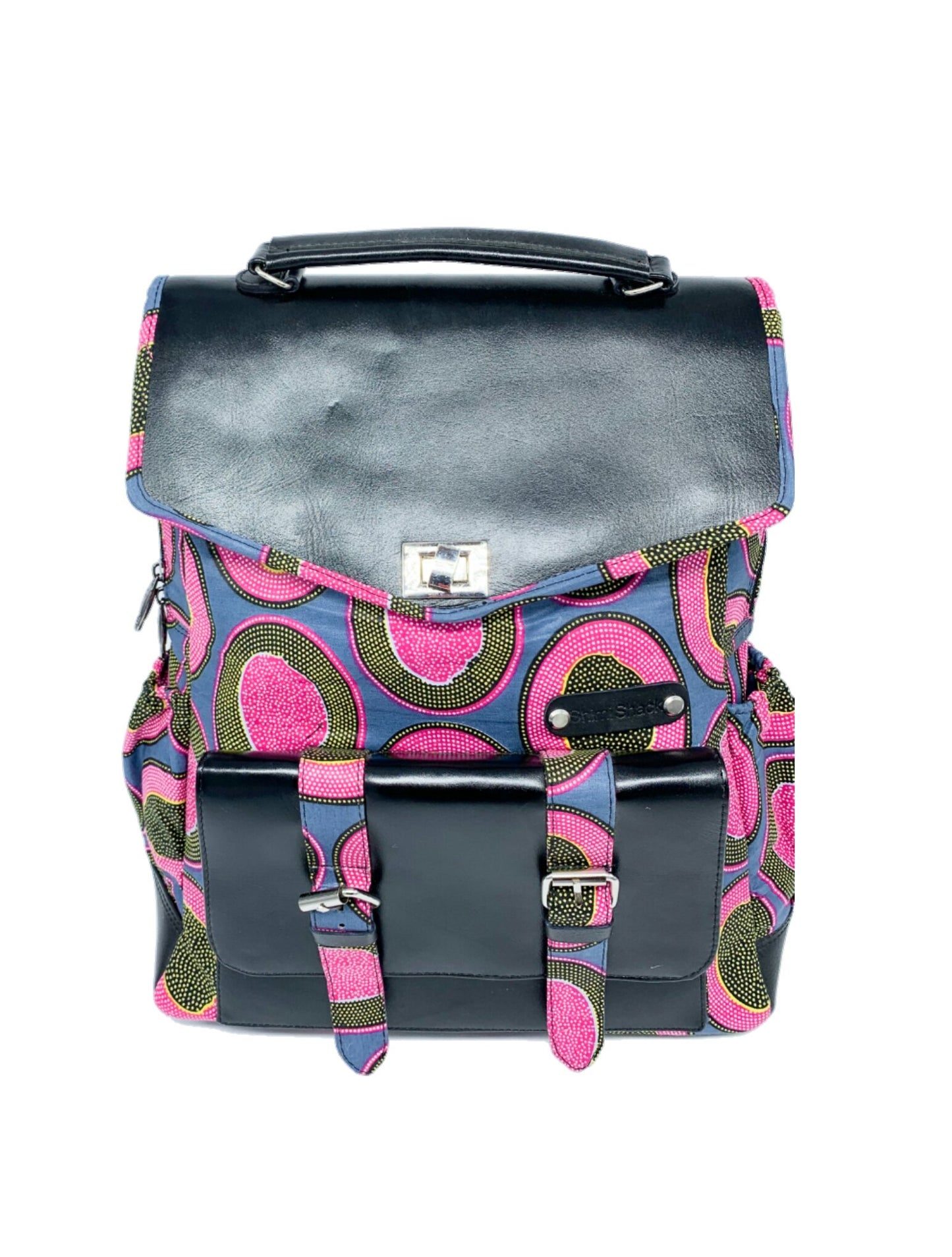 Convertible Backpack with Ankara African Fabric - Weekender Bag for Women . Boho Tote or Cross Body Bag for Mothers Day, Granddaughter Gift