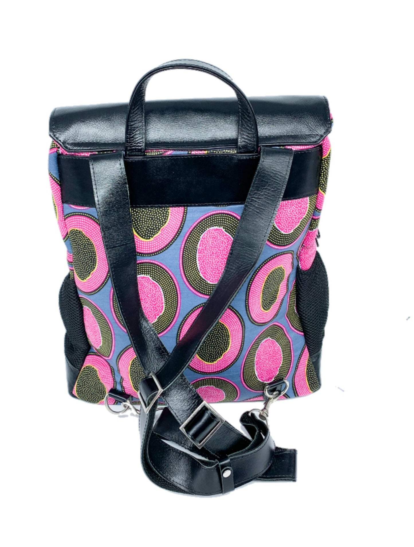 Convertible Backpack with Ankara African Fabric - Weekender Bag for Women . Boho Tote or Cross Body Bag for Mothers Day, Granddaughter Gift