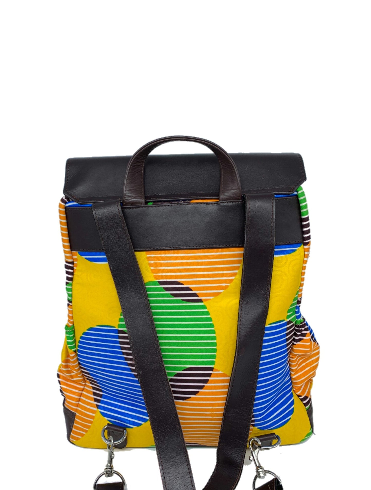 Convertible Backpack with Ankara African Fabric - Weekender Bag for Women . Boho Tote or Cross Body Bag for Mothers Day, Granddaughter Gift