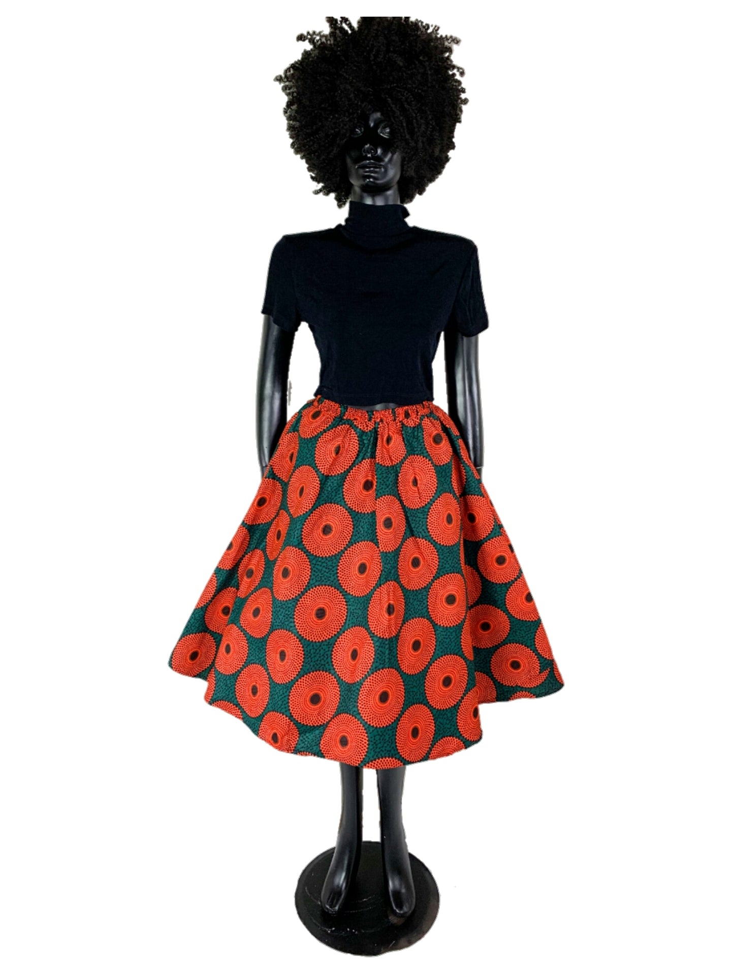African Wax Skirt