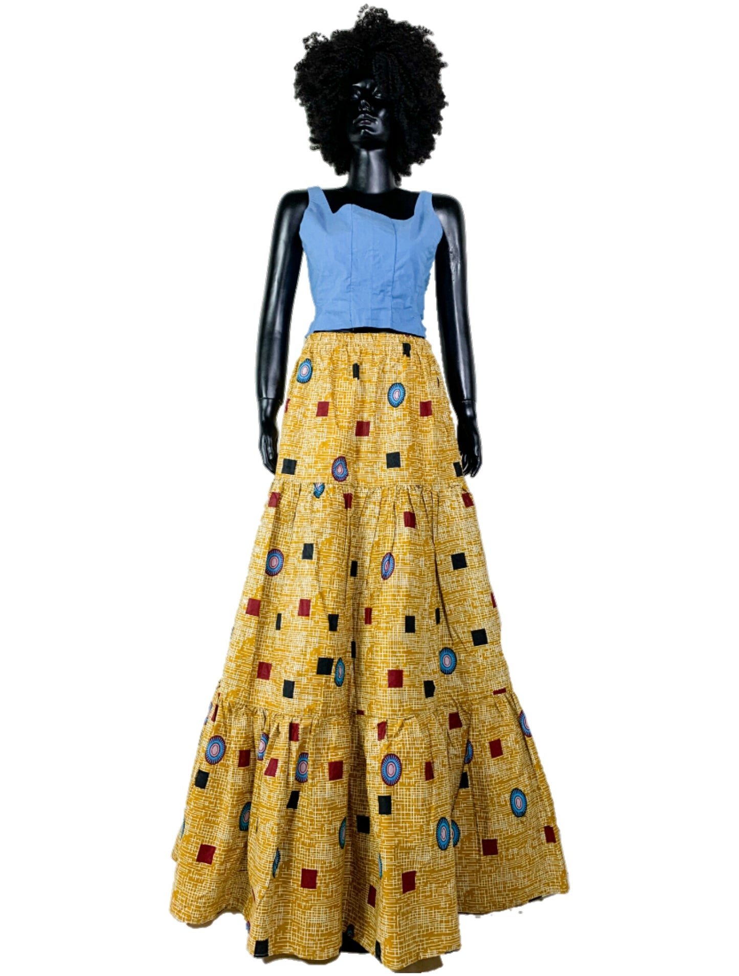 I will take you to my mother African wax skirt