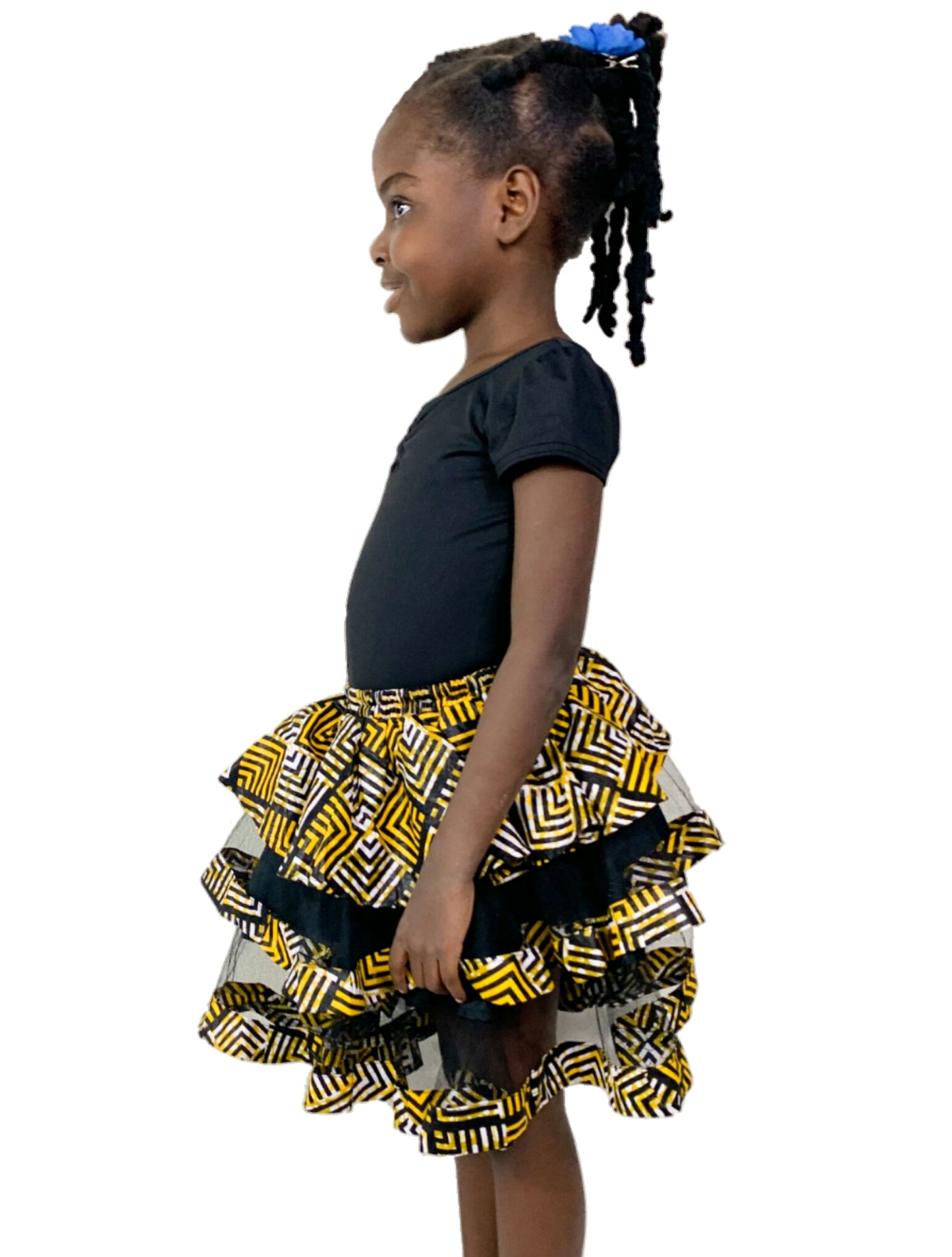 Girls African Wax Skirt