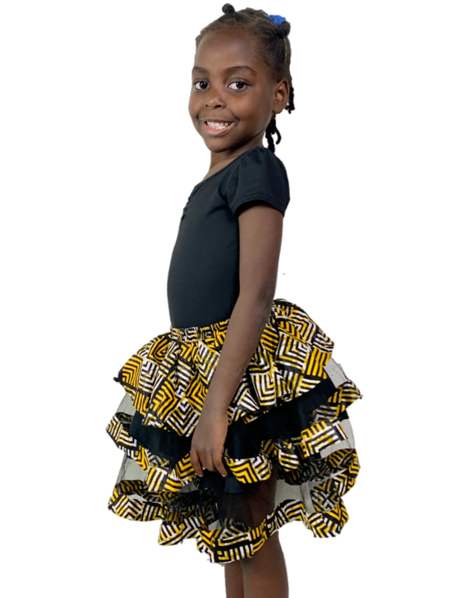 Girls African Wax Skirt