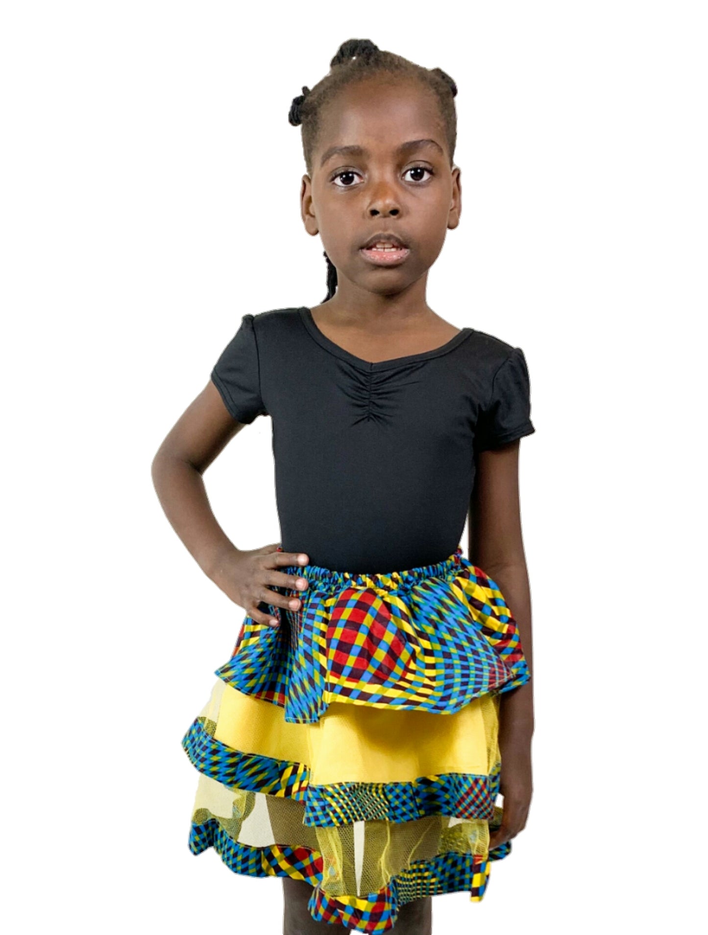 Girls African Wax Skirt