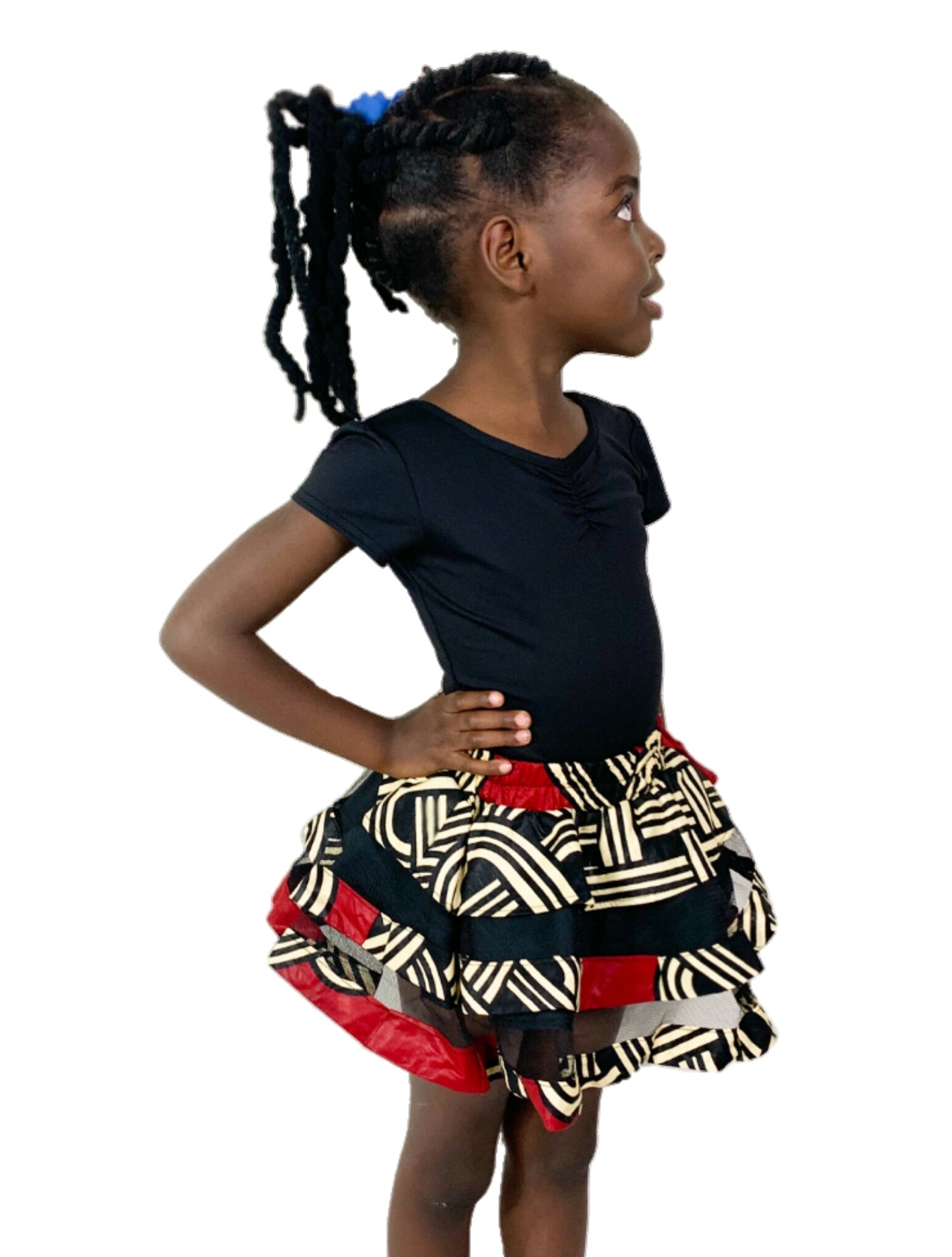 Girls African Wax Skirt
