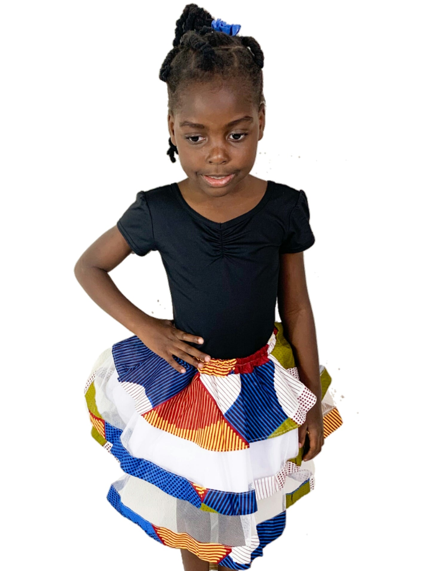 Girls African Wax Skirt