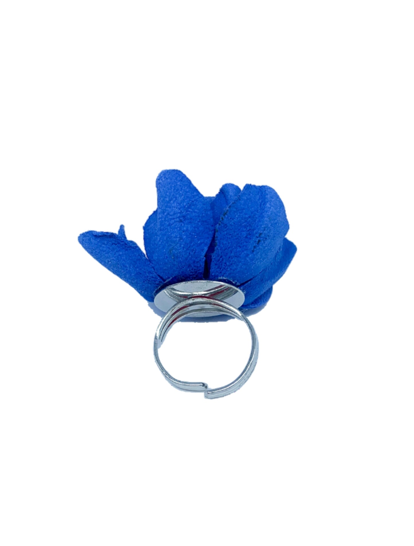 Leather rose ring