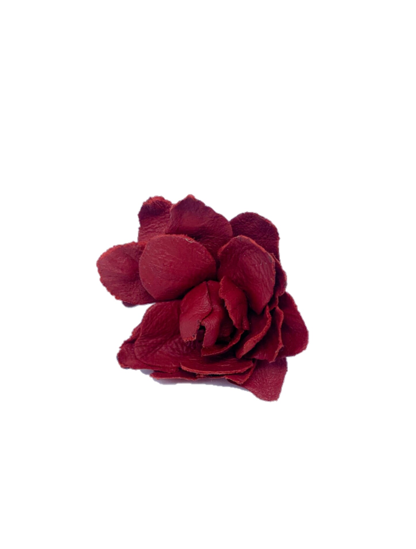 Leather rose ring