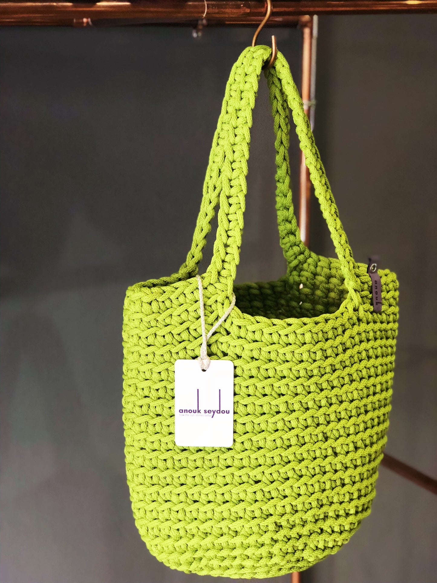 Scandinavian Style Long Handle Tote Bag Handmade