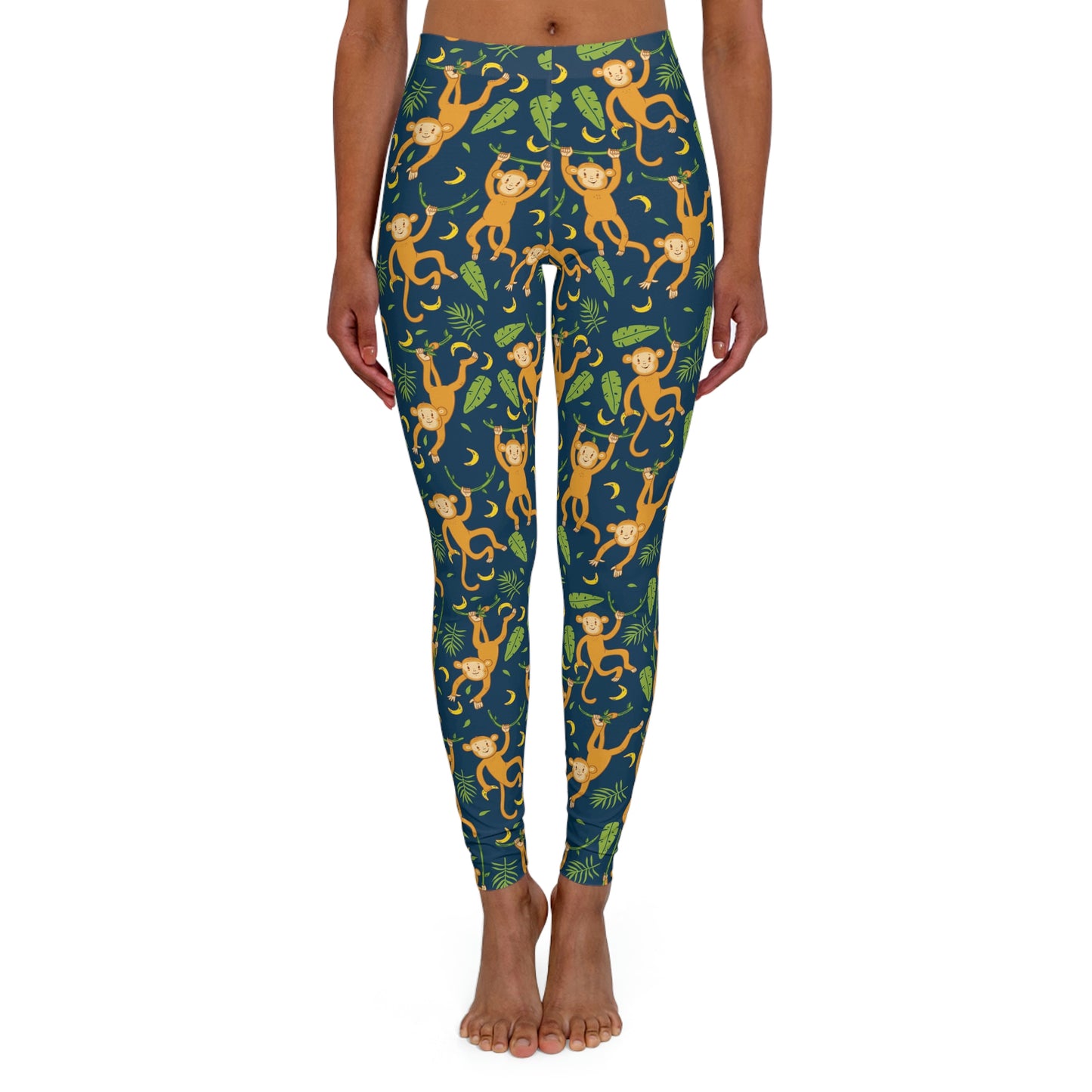 Monkey Safari Animal Kingdom Women Leggings . One of a Kind Workout Activewear tights for Mothers Day, Girlfriend, Gift for Her