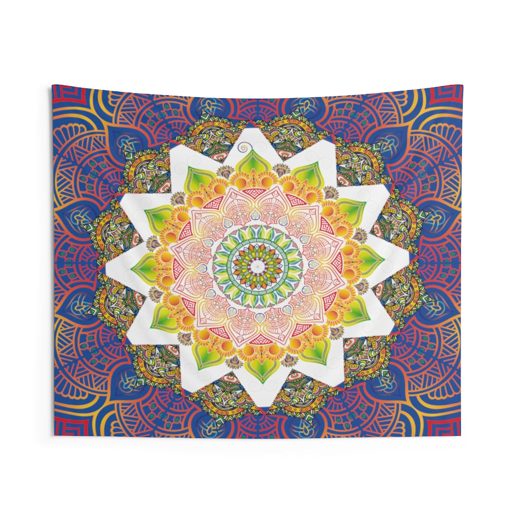 Indian Tapestry for Contemporary Home Decor . Inspirational Wall Hanging Art for Baby Nursery, Dorm room, Coastal Home . Housewarming Gift