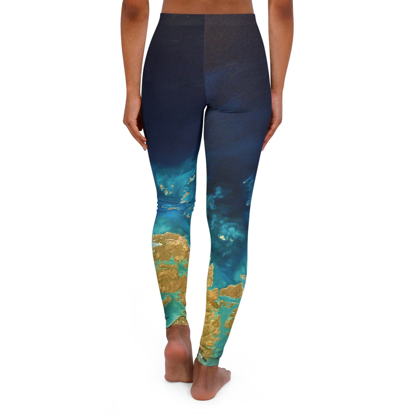 Cute Earth Abstract Womens One of a Kind Gift - Unique Workout Activewear tights for Wife, Best Friend, Mothers Day or Christmas Giftt
