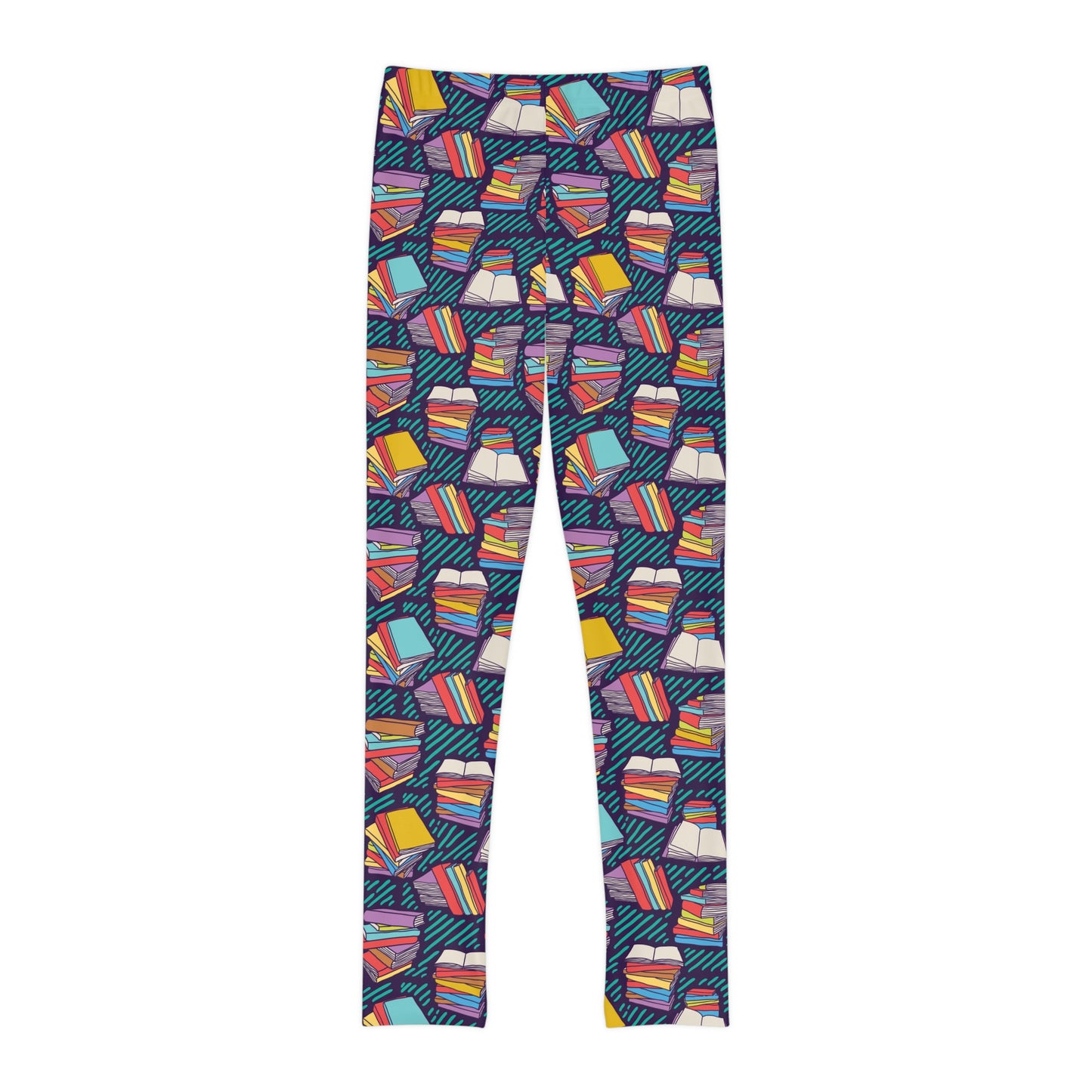 Book Lovers Youth Leggings, One of a Kind Gift - Unique Workout Activewear tights for kids Fitness , Daughter, Niece Christmas Gift