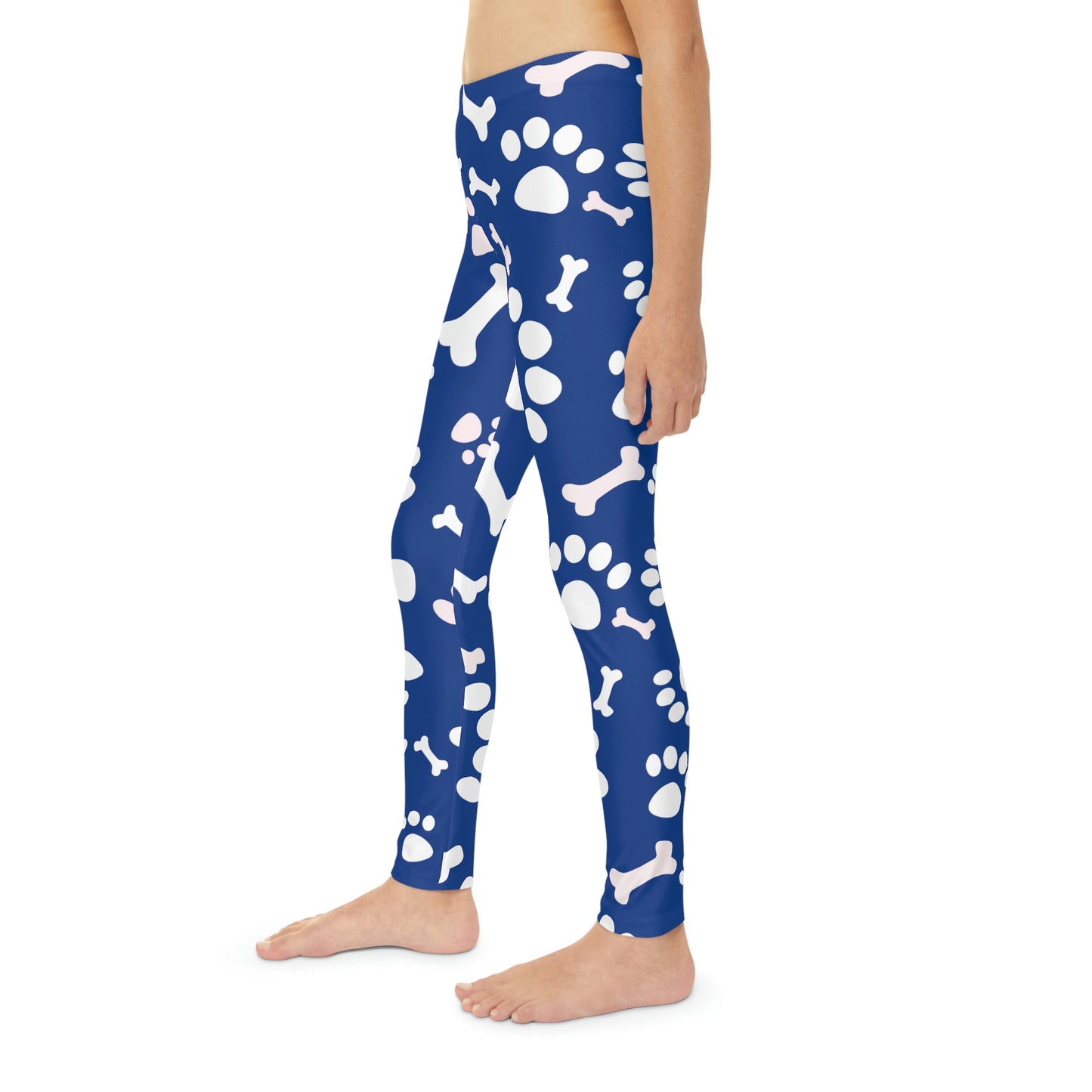Pawsome, Dog Lovers Cute Summer Youth Leggings, One of a Kind Workout Activewear tights for kids, Granddaughter, Niece Christmas Gift