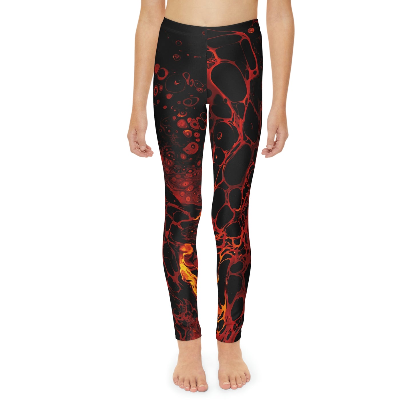 Lava Cute Summer Youth Leggings, One of a Kind Gift - Workout Activewear tights for kids, Granddaughter, Niece Christmas Gift