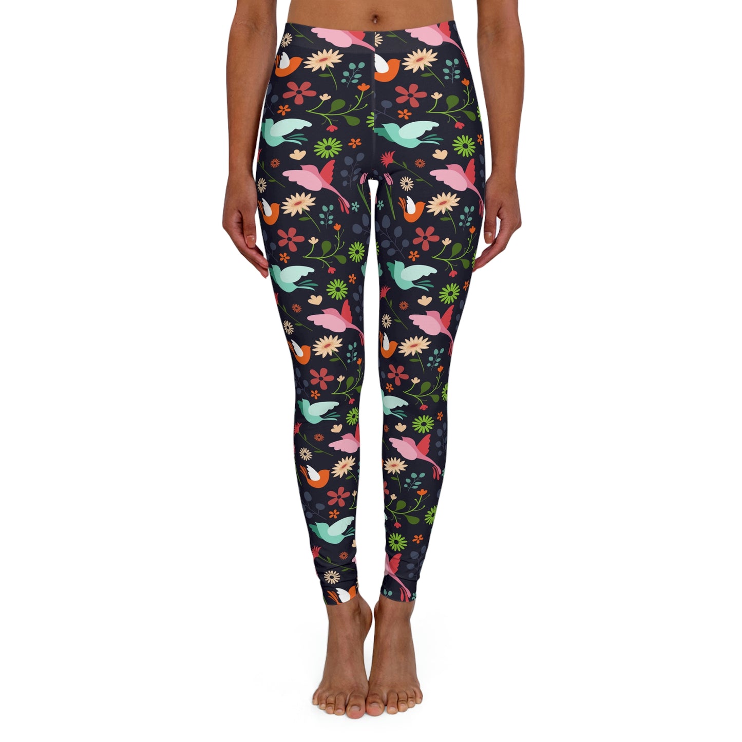 Hummingbird Safari Animal Kingdom Women Leggings . One of a Kind Workout Activewear tights for Mothers Day, Girlfriend, Gift for Her