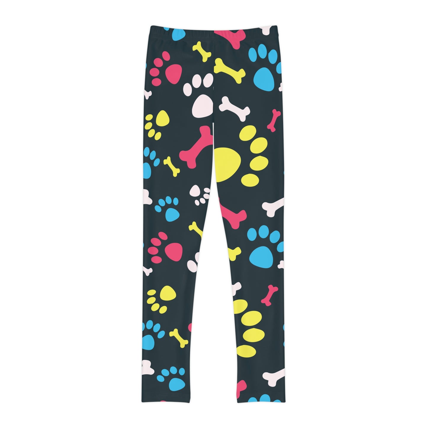 Dog Lovers Youth Leggings, One of a Kind Gift - Unique Workout Activewear tights for kids fitness, Daughter, Niece Christmas Gift