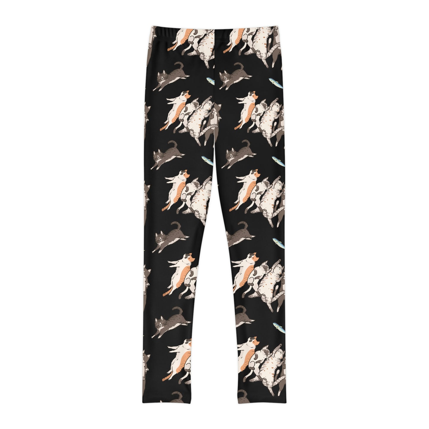 Cat loversYouth Leggings, One of a Kind Gift - Unique Workout Activewear tights for kids Fitness , Daughter, Niece Christmas Gift