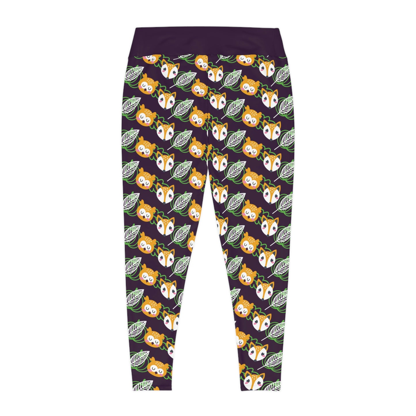 Fox animal kingdom, Safari Plus Size Leggings One of a Kind Gift - Unique Workout Activewear tights for Mom fitness, Mothers Day, Girlfriend Christmas Gift