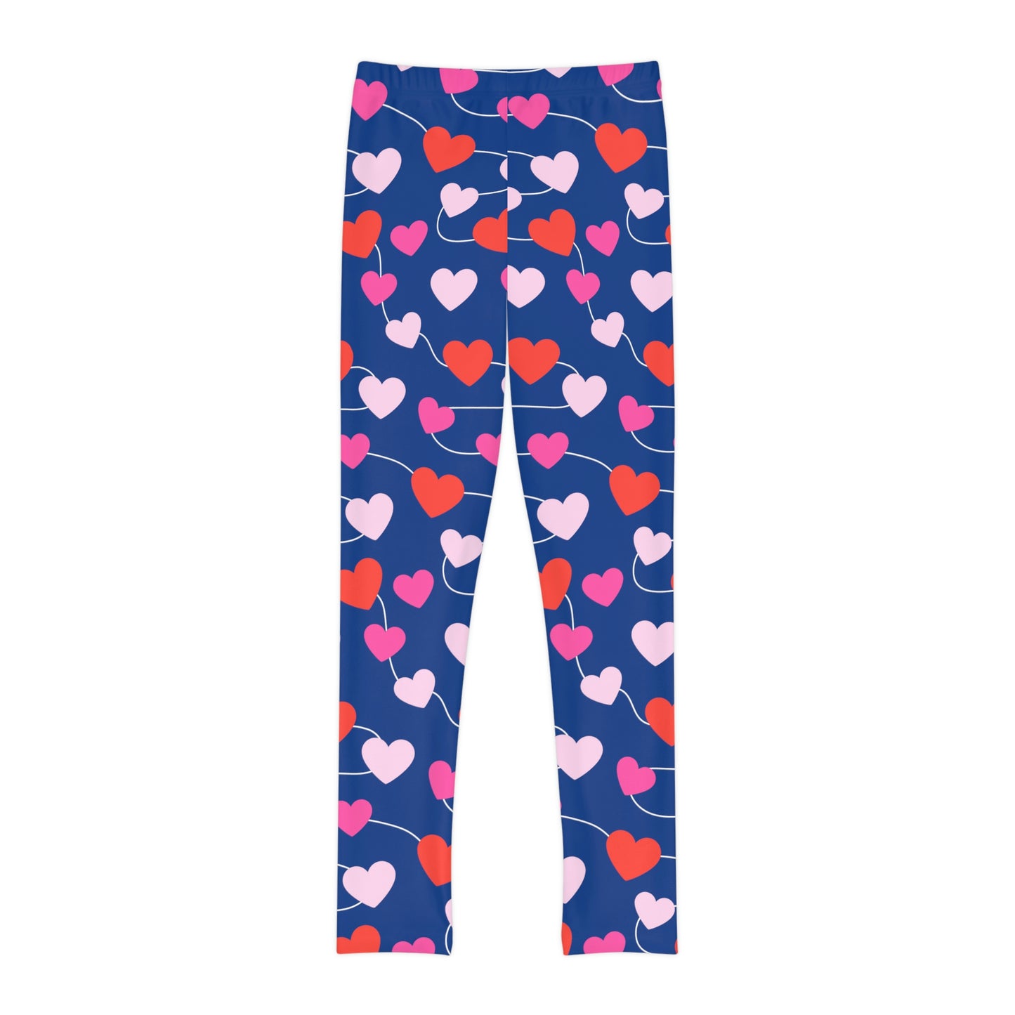 Valentine Youth Leggings, One of a Kind Gift - Unique Workout Activewear tights for kids fitness, Daughter, Niece Christmas Gifts
