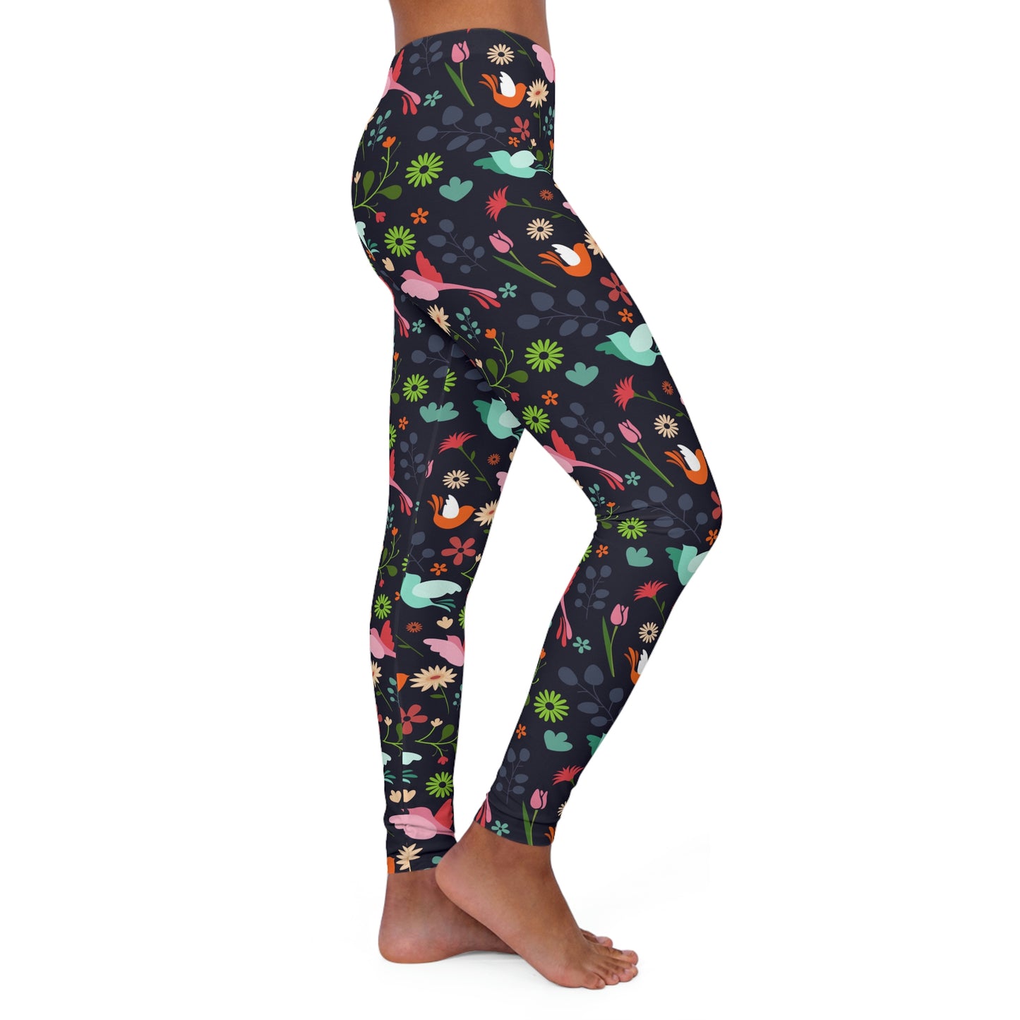 Hummingbird Safari Animal Kingdom Women Leggings . One of a Kind Workout Activewear tights for Mothers Day, Girlfriend, Gift for Her