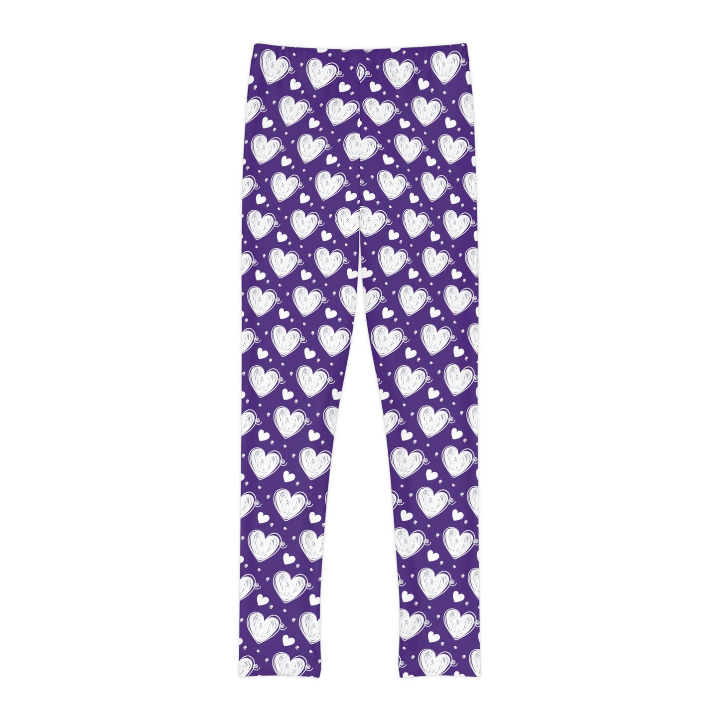 Valentine Cute Summer Youth Leggings, One of a Kind Gift - Workout Activewear tights for kids, Granddaughter, Niece Christmas Gift