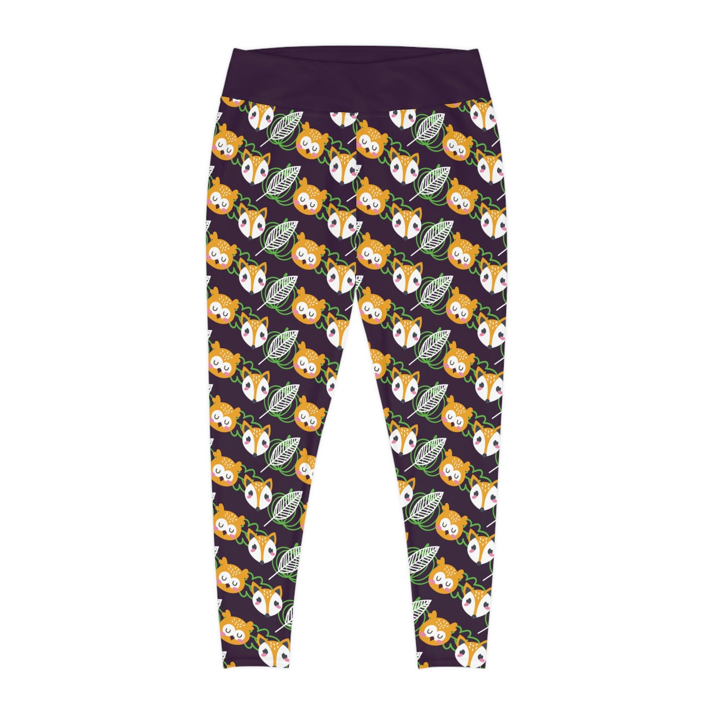 Fox animal kingdom, Safari Plus Size Leggings One of a Kind Gift - Unique Workout Activewear tights for Mom fitness, Mothers Day, Girlfriend Christmas Gift