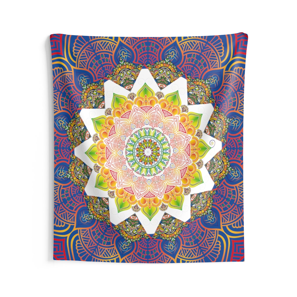 Indian Tapestry for Contemporary Home Decor . Inspirational Wall Hanging Art for Baby Nursery, Dorm room, Coastal Home . Housewarming Gift