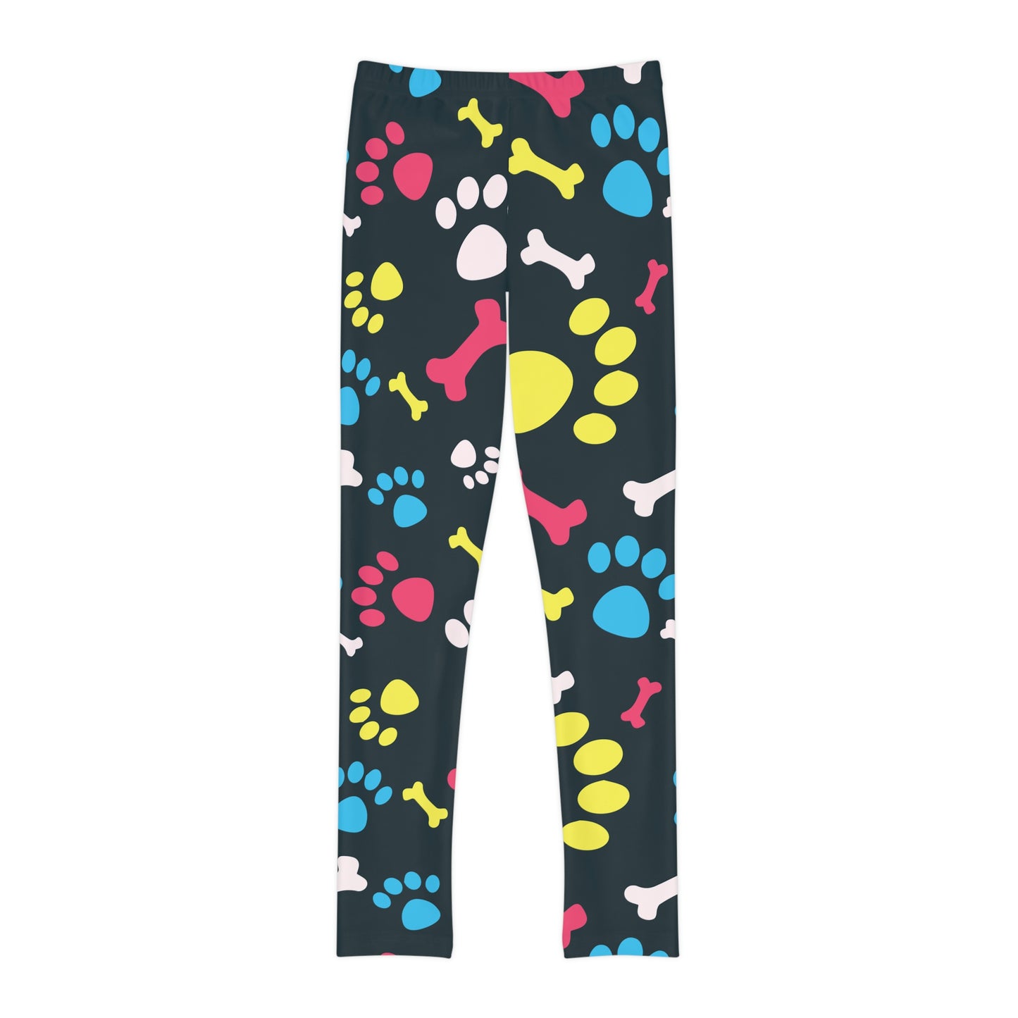 Dog Lovers Youth Leggings, One of a Kind Gift - Unique Workout Activewear tights for kids fitness, Daughter, Niece Christmas Gift