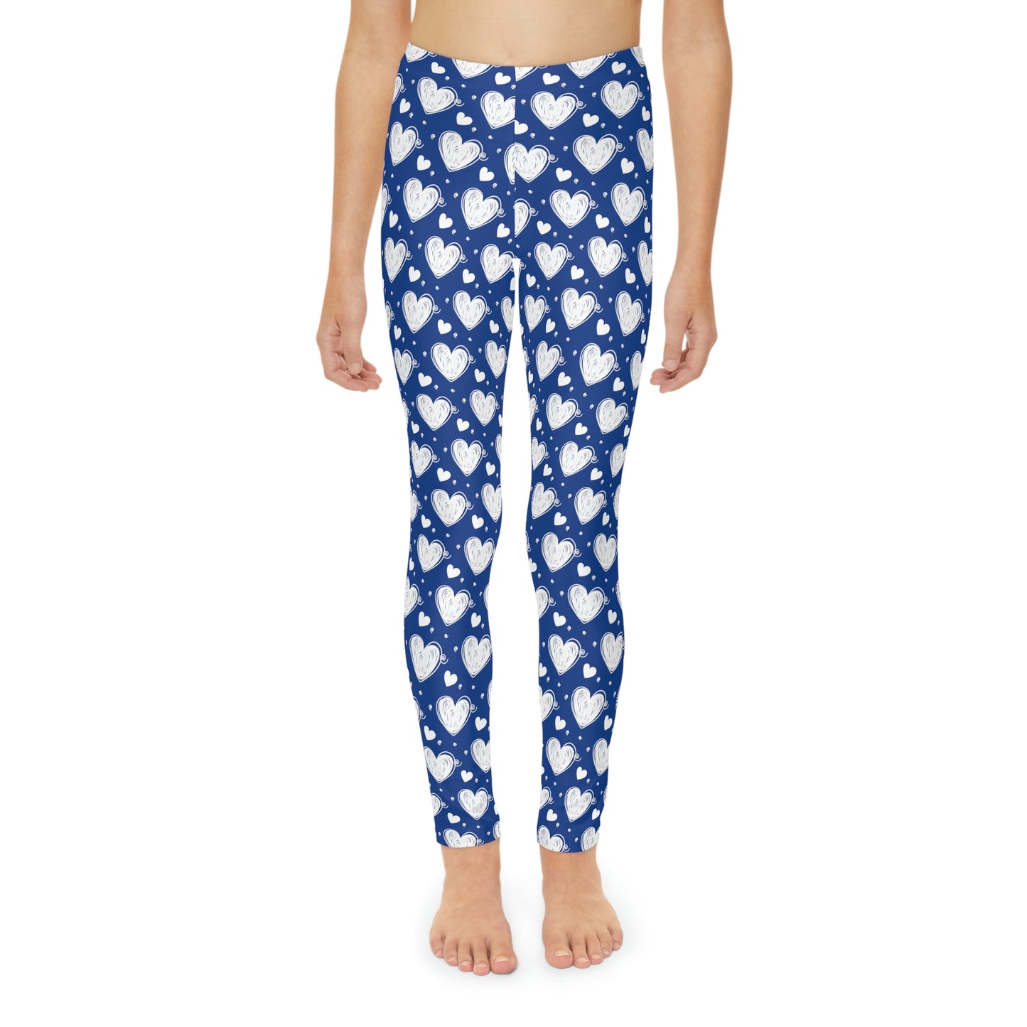Valentine Youth Leggings, One of a Kind Gift - Unique Workout Activewear tights for kids fitness, Daughter, Niece Christmas Gifts