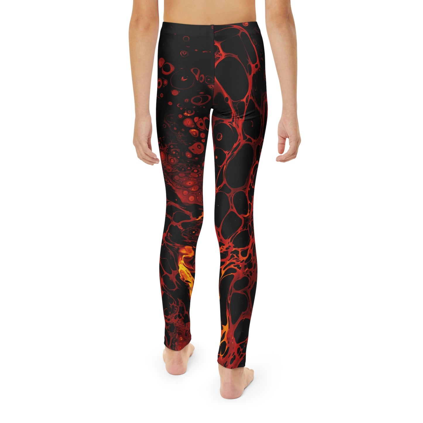 Lava Cute Summer Youth Leggings, One of a Kind Gift - Workout Activewear tights for kids, Granddaughter, Niece Christmas Gift
