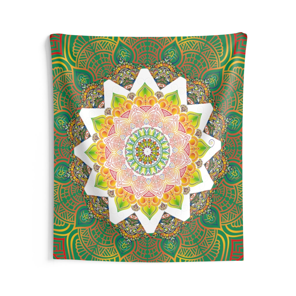 Indian Tapestry for Contemporary Home Decor . Inspirational Wall Hanging Art for Baby Nursery, Dorm room, Coastal Home . Housewarming Gift